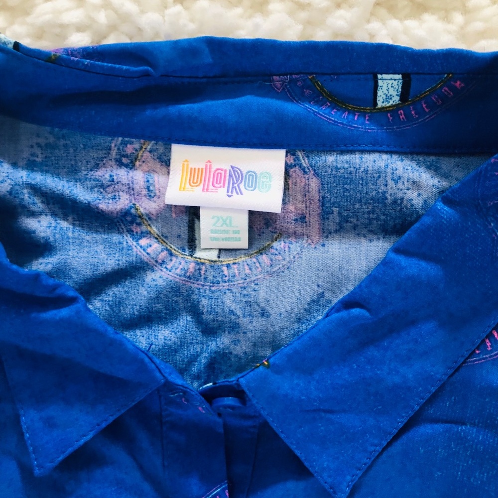 Lularoe 2XL Button Up